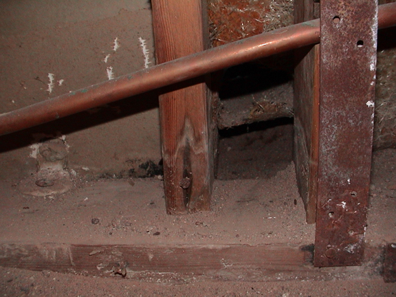 Underground gopher damage